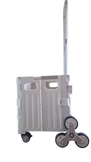 Collapsible Rolling Cart with Stair Climbing Wheels