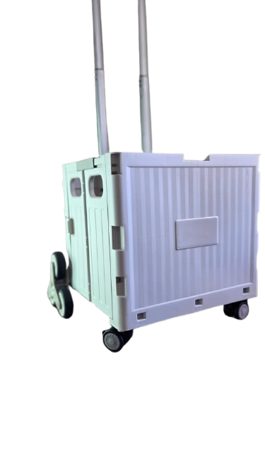 Collapsible Rolling Cart with Stair Climbing Wheels