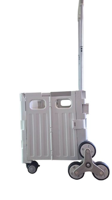 Collapsible Rolling Cart with Stair Climbing Wheels