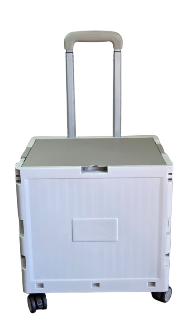 Collapsible Rolling Cart with Stair Climbing Wheels